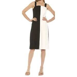 Alexia Admor dress black white Marissa Midi